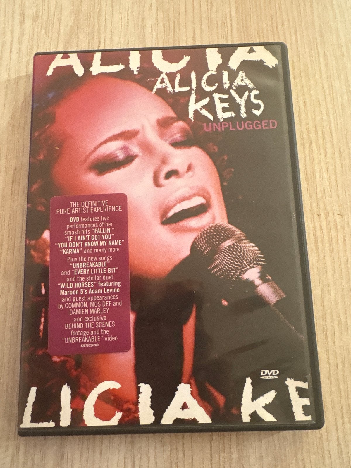 Alicia Keys Unplugged DVD - Live optreden en extra's, Alle leeftijden, Ophalen of Verzenden, Concert, Gebruikt