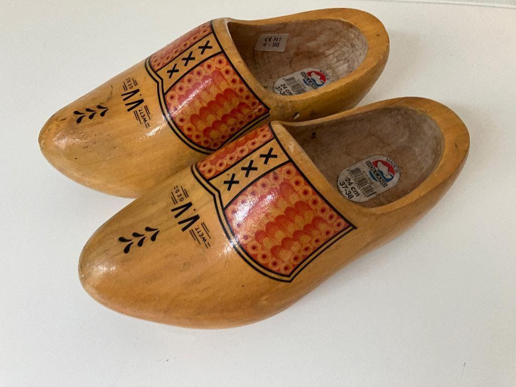 Gevavi VV houten Hollandse klompen 24 cm maat 37 / 38 Geel, Schoenen, Gevavi, Kinderen, Ophalen of Verzenden