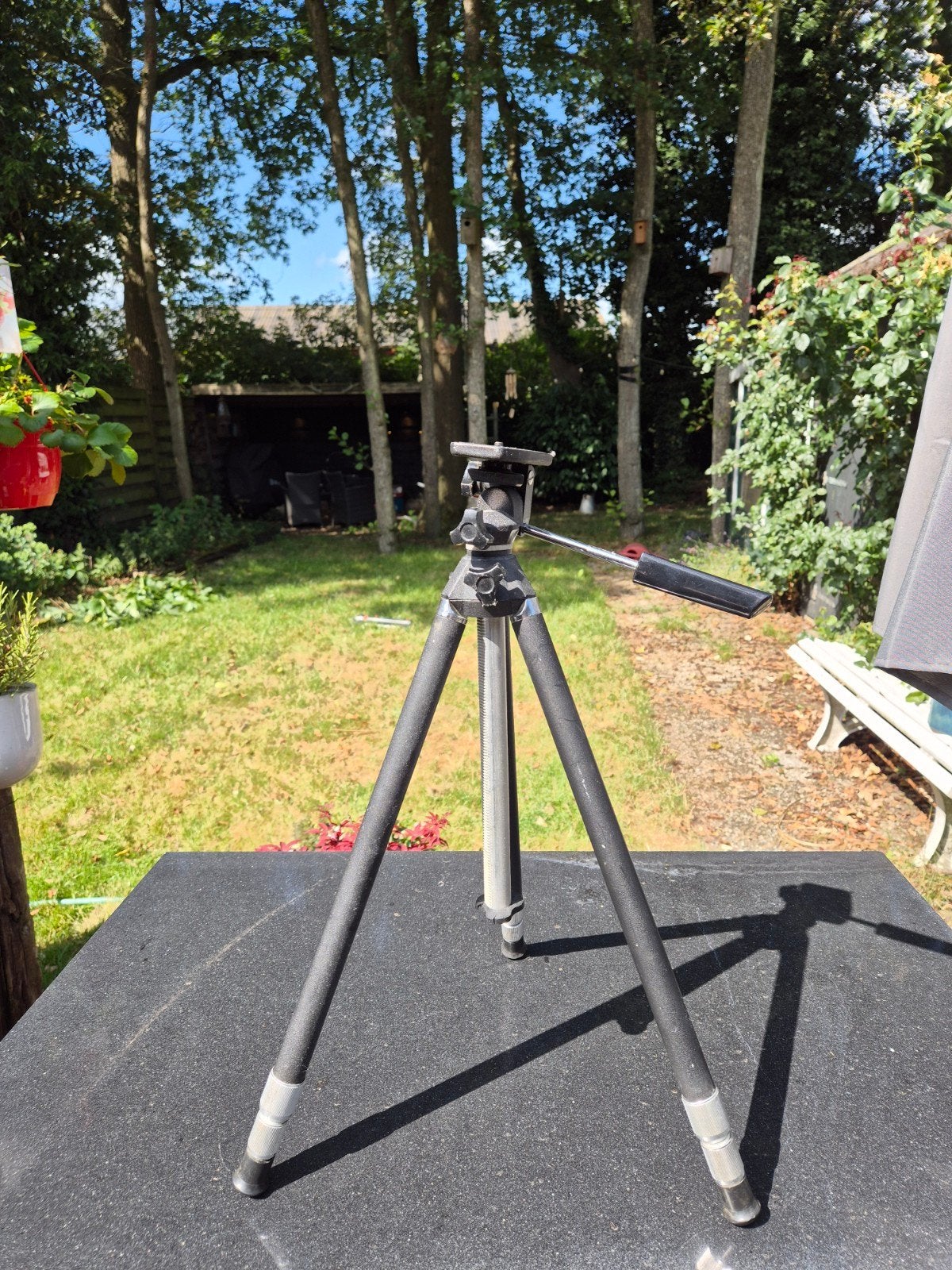 Statief voor camera - Topman JR, Ophalen, 125 cm of minder, Driepoot, Met handvat