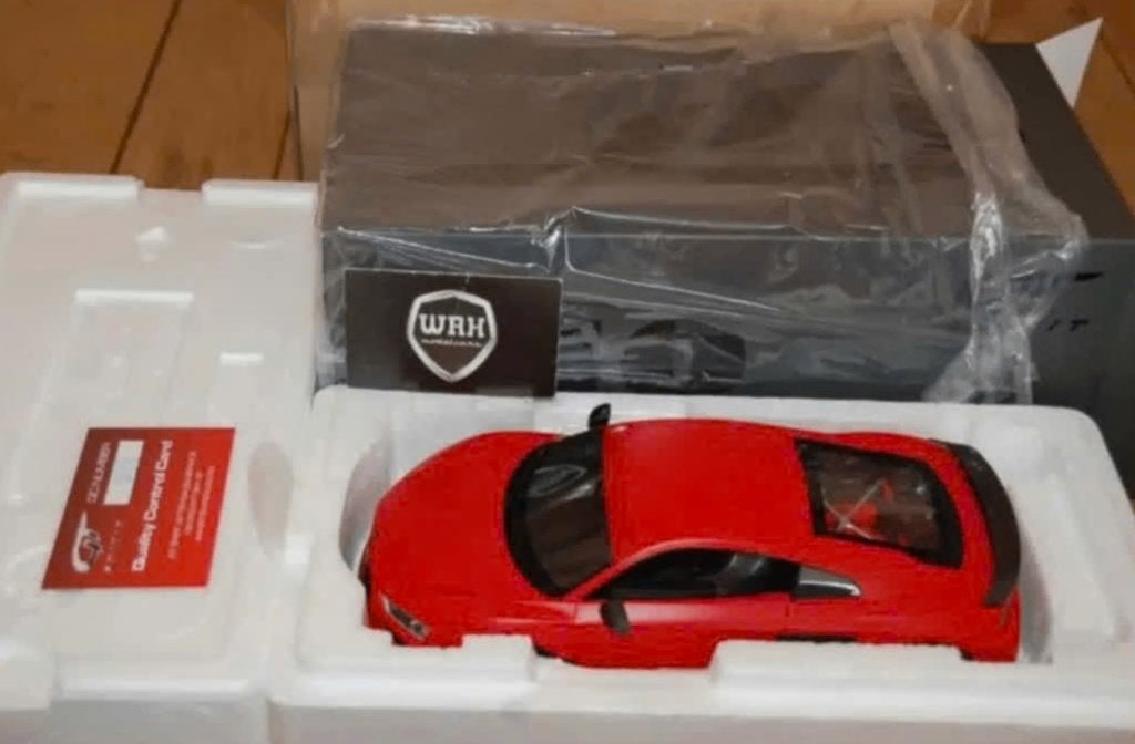 1:18 AUDI R8 COUPE ABT red GT spirit GT282 in box WRH, Verzenden, Zo goed als nieuw, Auto, Overige merken
