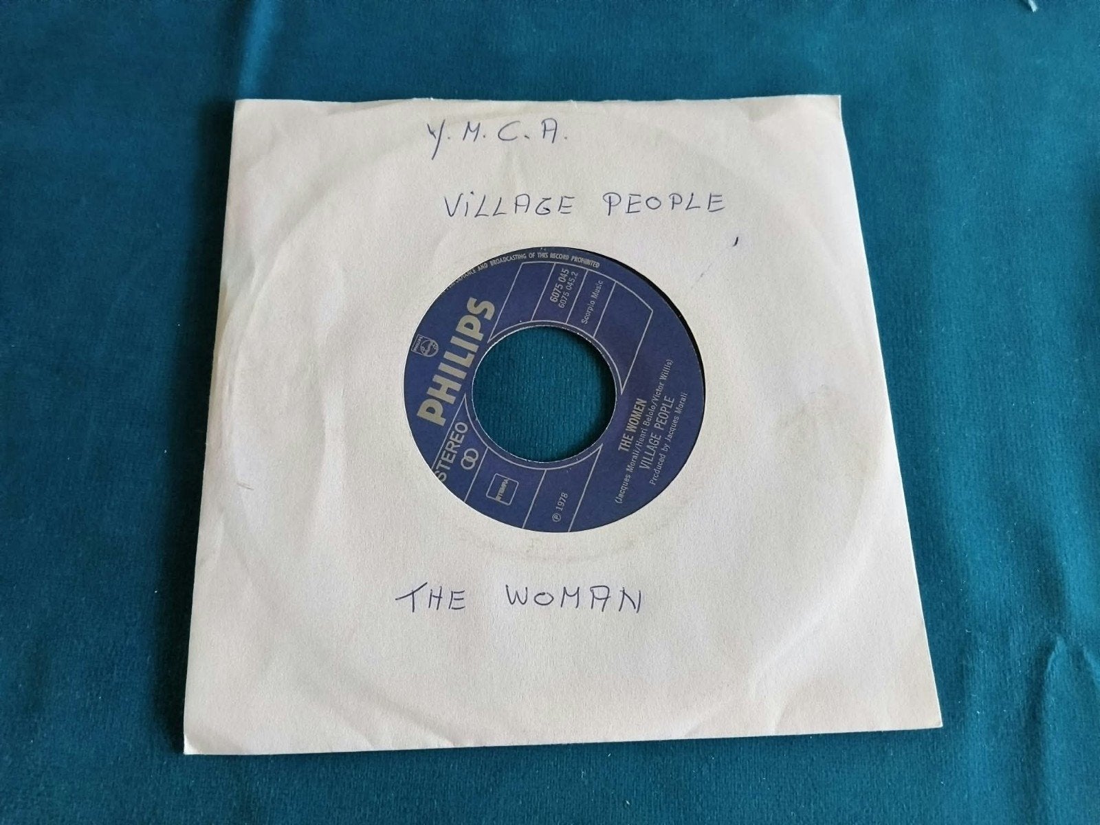 Village People - Y.M.C.A. / The Women Philips 7 inch, Gebruikt, 7 inch, Ophalen of Verzenden, Pop