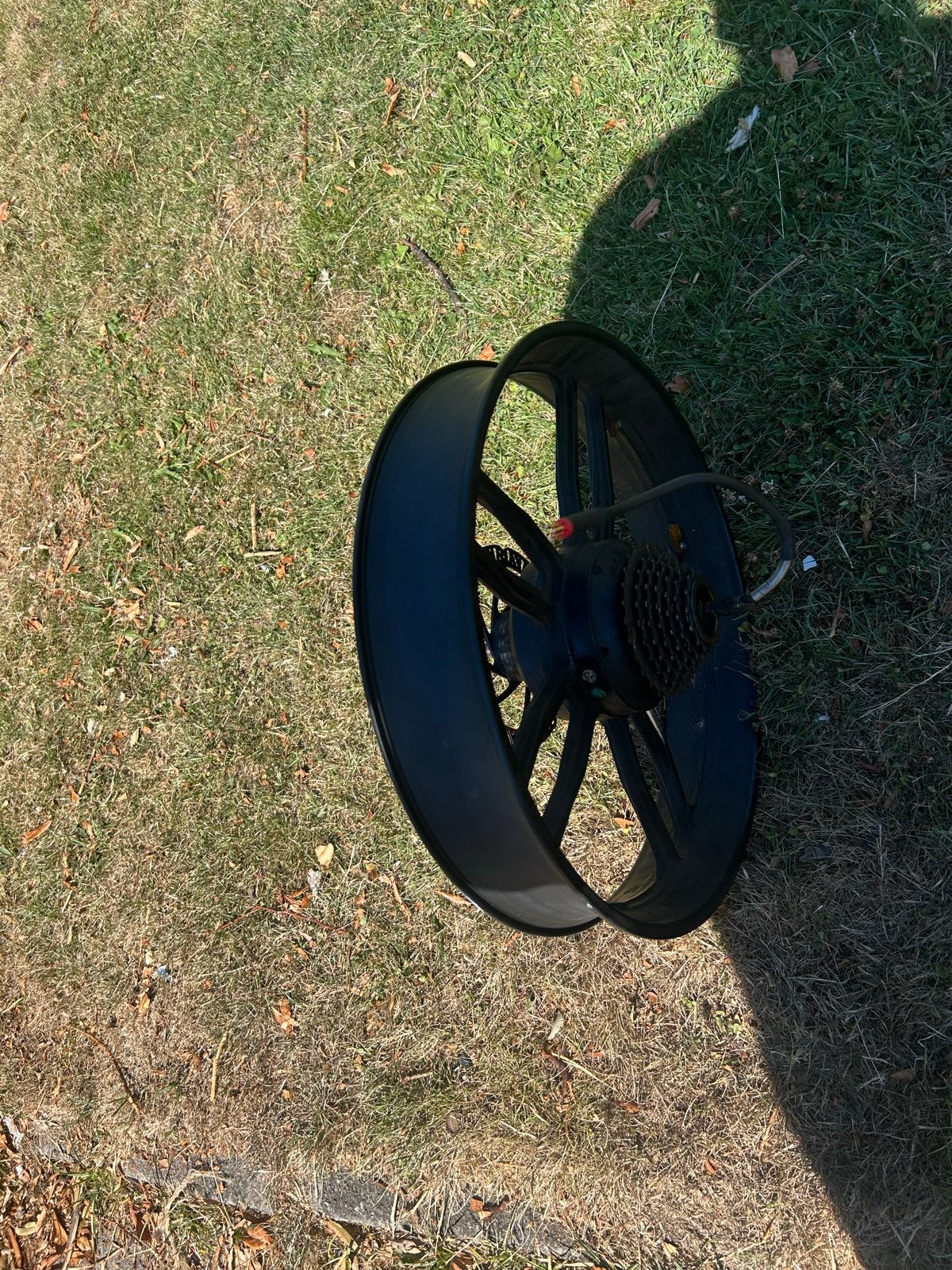 250 watt Fatbike achterwiel met motor en schijfrem, Wiel, Gebruikt, Ophalen of Verzenden, Fatbike