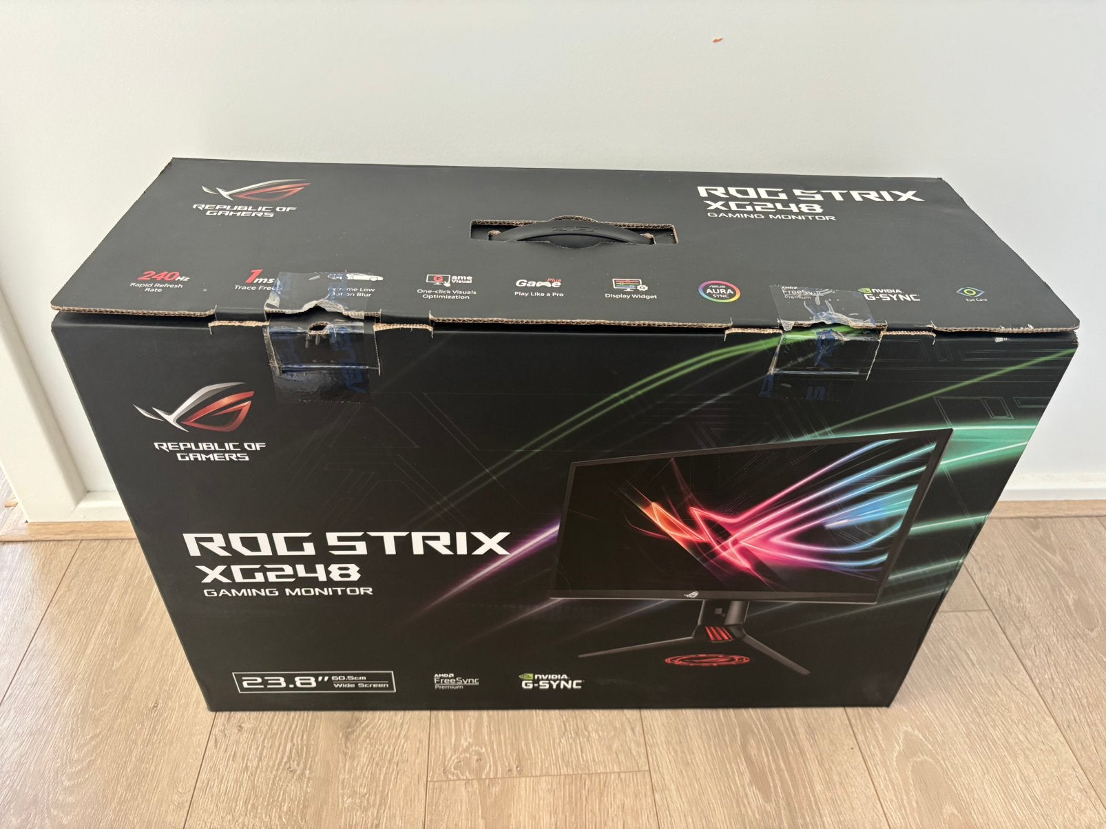 ROG Strix XG248Q Gaming Monitor | 1080p 24 inch 240Hz 1ms, Computers en Software, Ophalen, Zo goed als nieuw