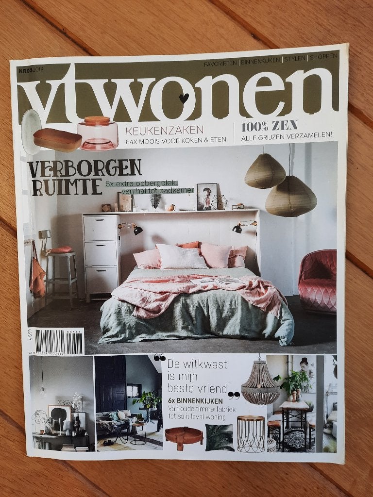 VTWonen Magazine Nr. 03 2018, Boeken, Ophalen of Verzenden, Zo goed als nieuw, Interieur en Design