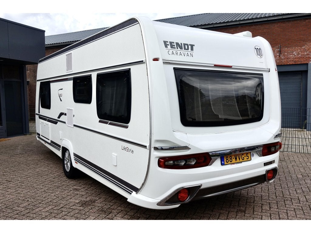 Fendt Bianco Life Style 515 SG Mover Airco Luifel Alu-Fiber, Caravans en Kamperen, Caravans, Rondzit, Bedrijf, 1250 - 1500 kg