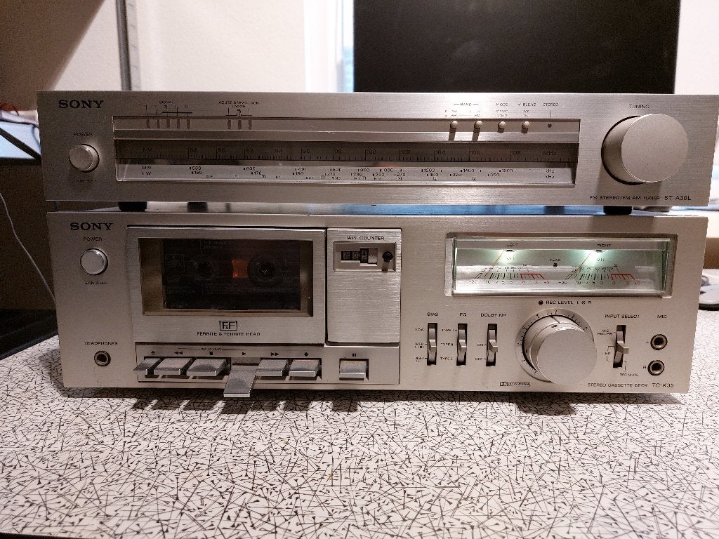 Sony TC-K35 cassette deck en Sony ST-212L Tuner/Radio, Audio, Tv en Foto, Cassettedecks, Ophalen of Verzenden, Enkel, Sony