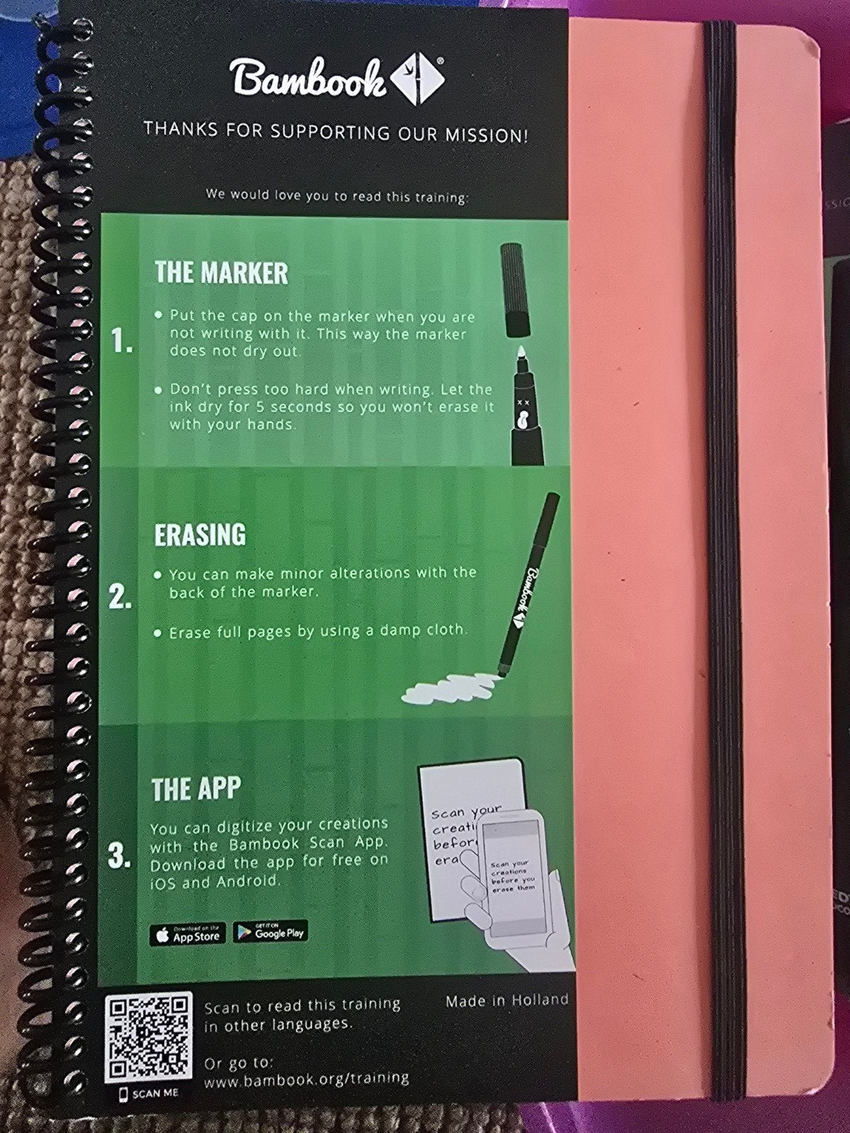Bambook schrift, Ophalen of Verzenden, Nieuw