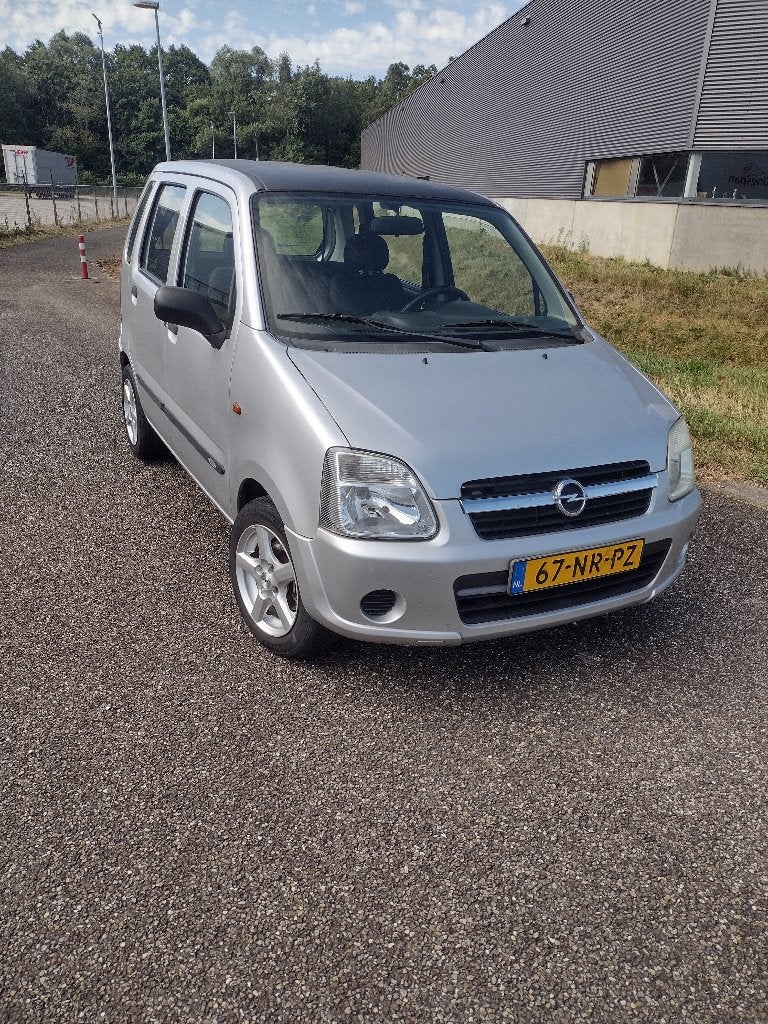 Opel Agila 1.2 I 16V 2004 Grijs, Auto's, Opel, Voorwielaandrijving, Stof, Origineel Nederlands, Handgeschakeld