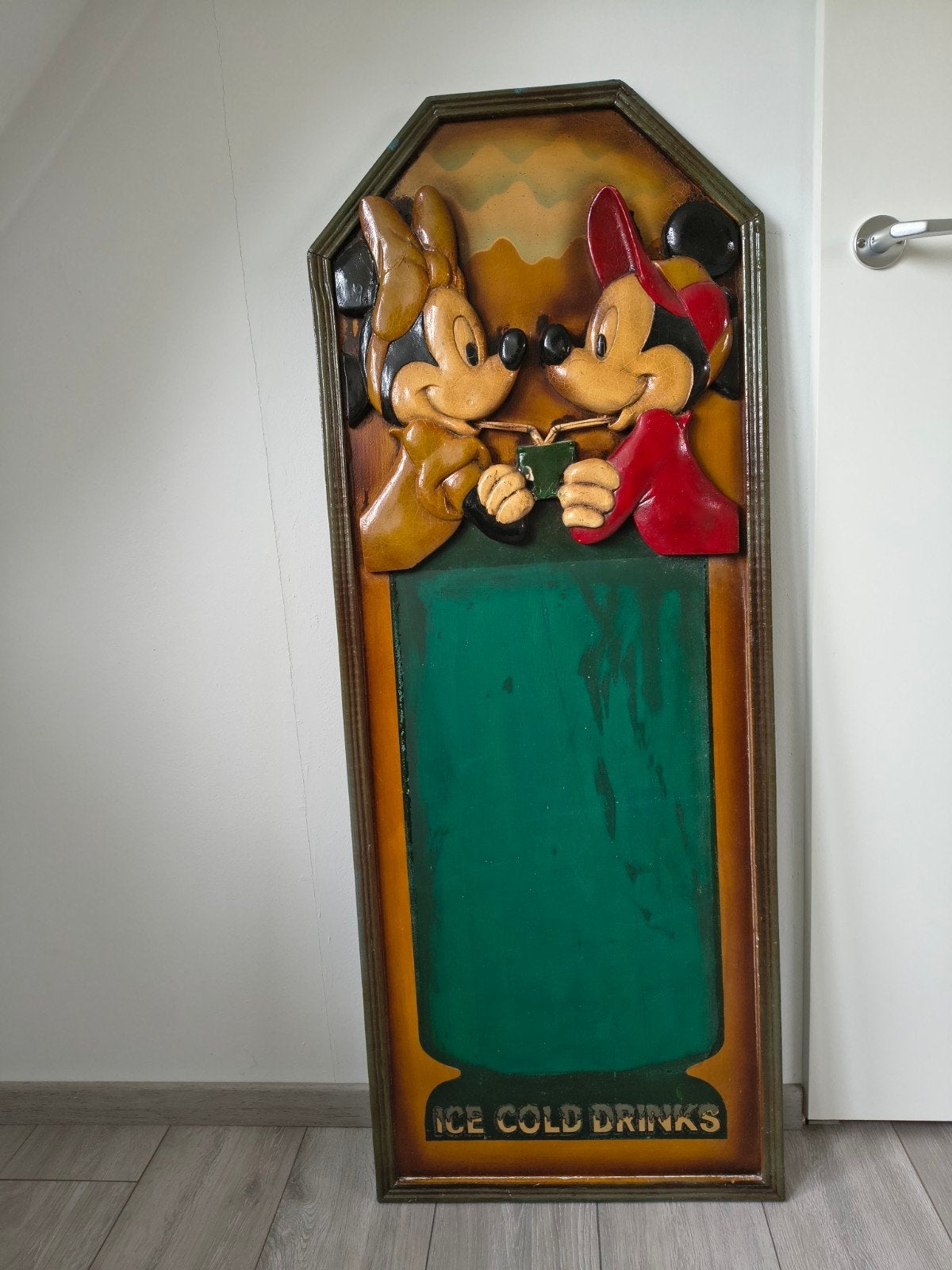Mickey & Minnie schoolbord/boodschappenbord, Ophalen, Mickey Mouse, Beeldje of Figuurtje