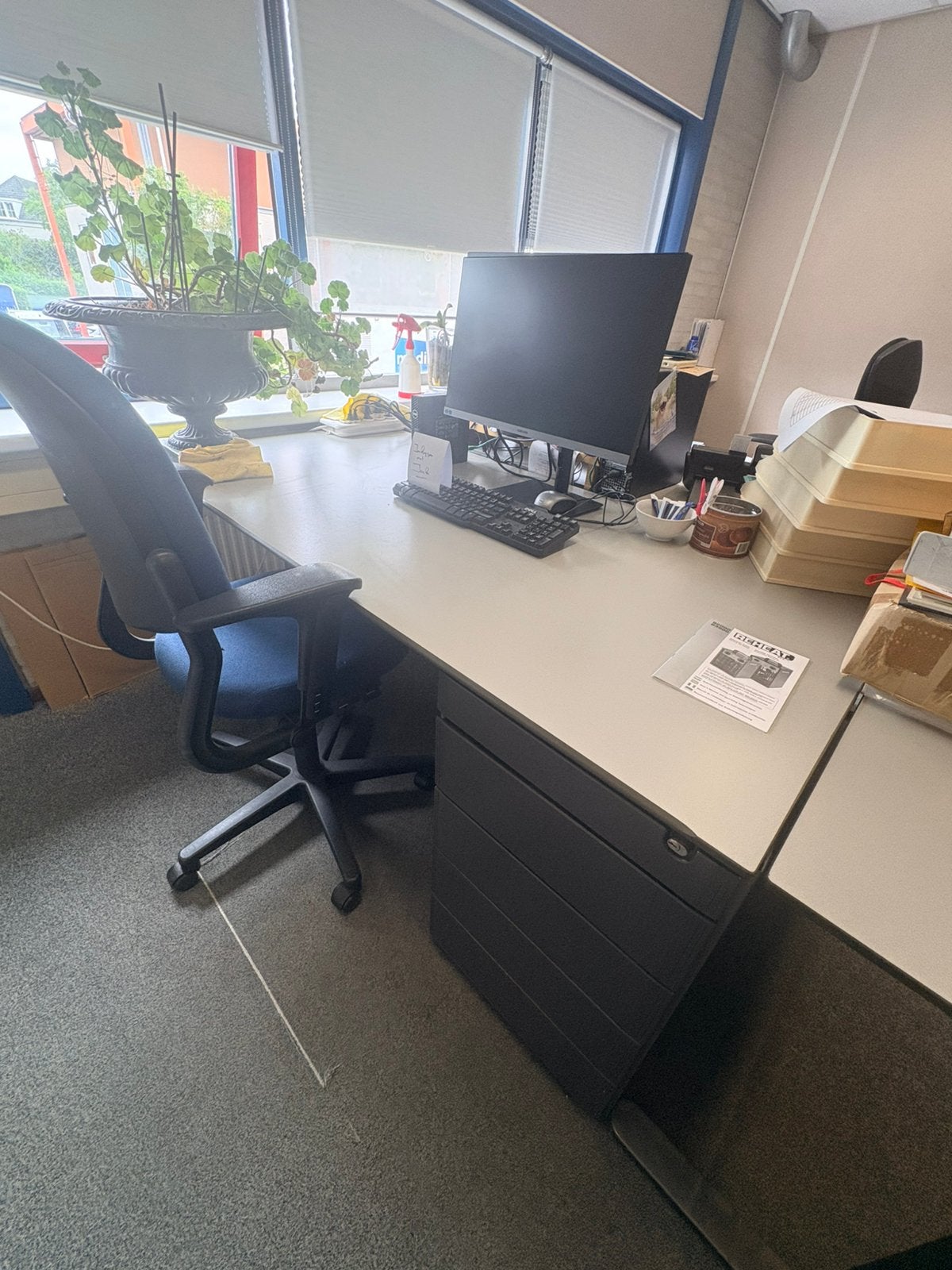 5 stuks bureau met laden kast, Huis en Inrichting, Ophalen