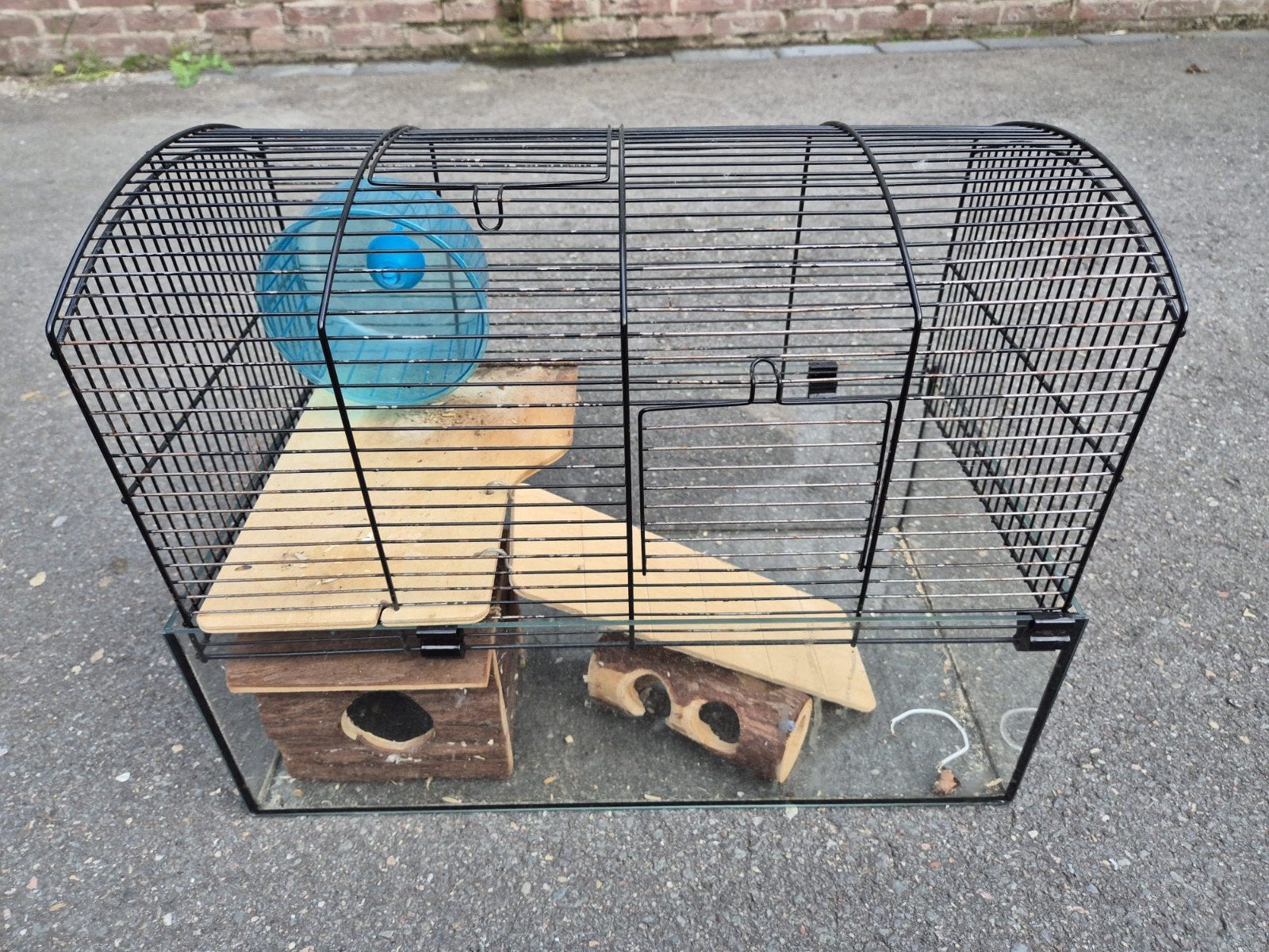 Hamsterkooi met toebehoren!, Kooi, Gebruikt, Minder dan 75 cm, Hamster
