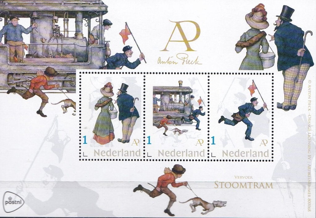 Anton Pieck – Vervoer: Stoomtram – MNH, Verzenden, Na 1940, Postfris