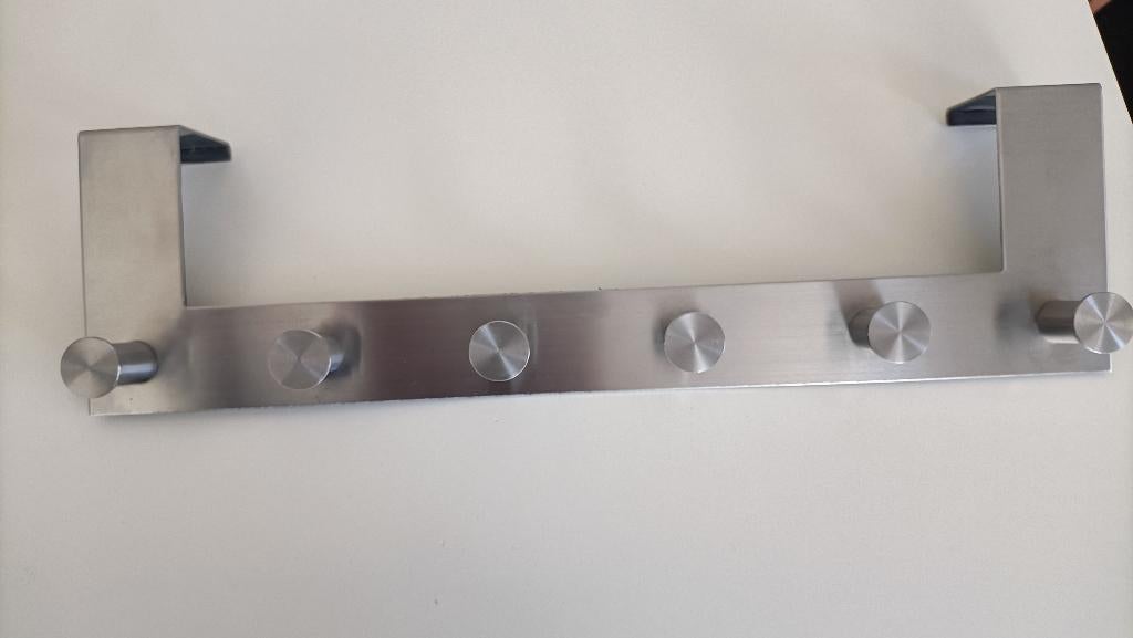 IKEA Grundtal RVS kapstok voor over de deur., Huis en Inrichting, Woonaccessoires | Kapstokken, Zo goed als nieuw, Wandkapstok
