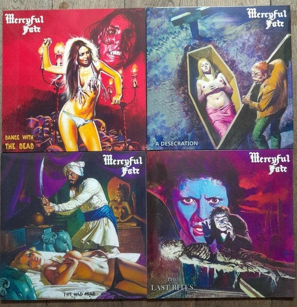 Mercyful Fate – The Last Rites 4-lp Luxe Picture disc boxset, Inclusief poster, Verzenden, Zo goed als nieuw, 12 inch