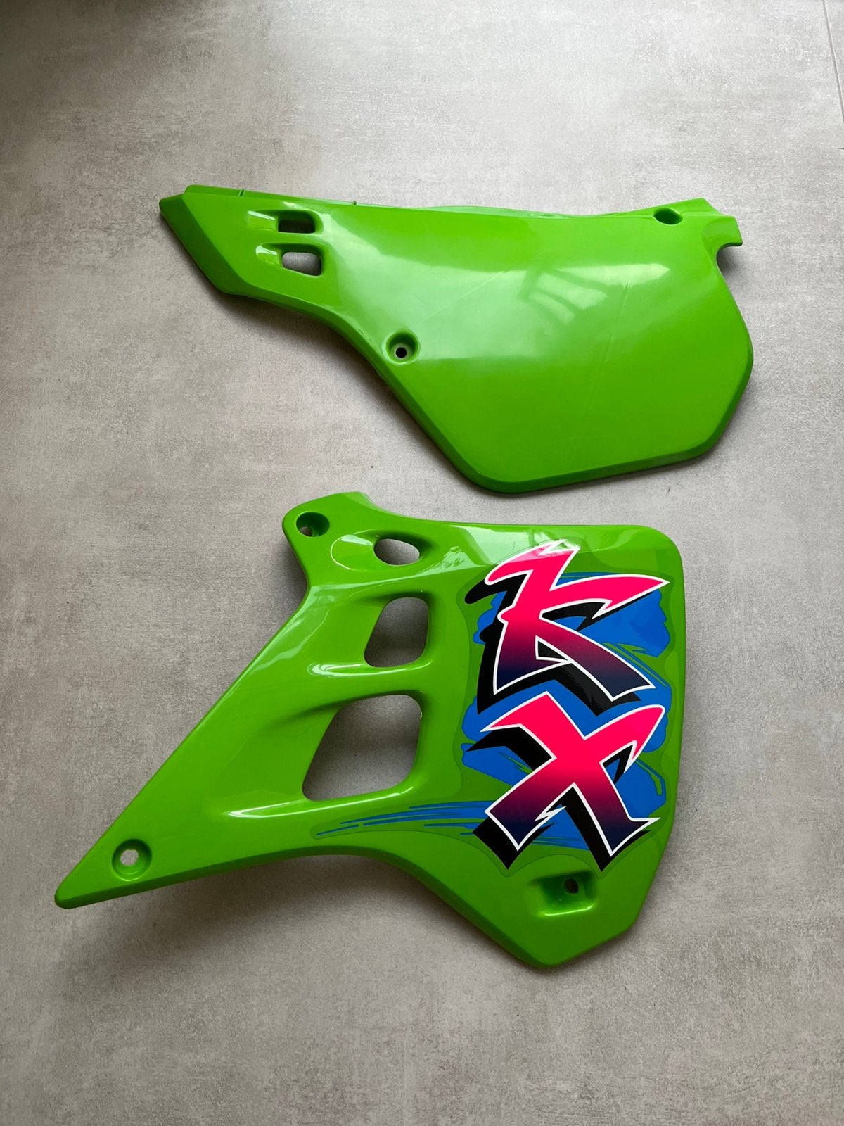 Nos kawasaki kx 125 250 1991 1990 zijpaneel en radiateurkap, Ophalen of Verzenden, Nieuw