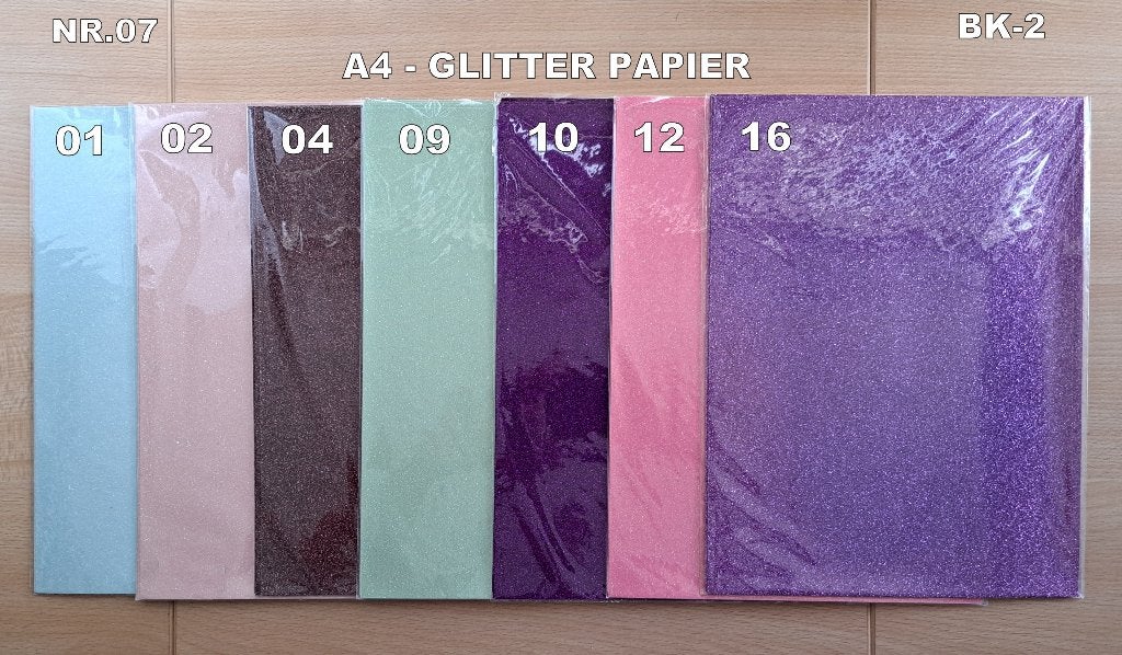 nr.07...A4 GLITTER PAPIER VOOR KAARTEN MAKEN en SCRAPPEN, Hobby en Vrije tijd, Kaarten | Zelf maken, Ophalen of Verzenden, Nieuw