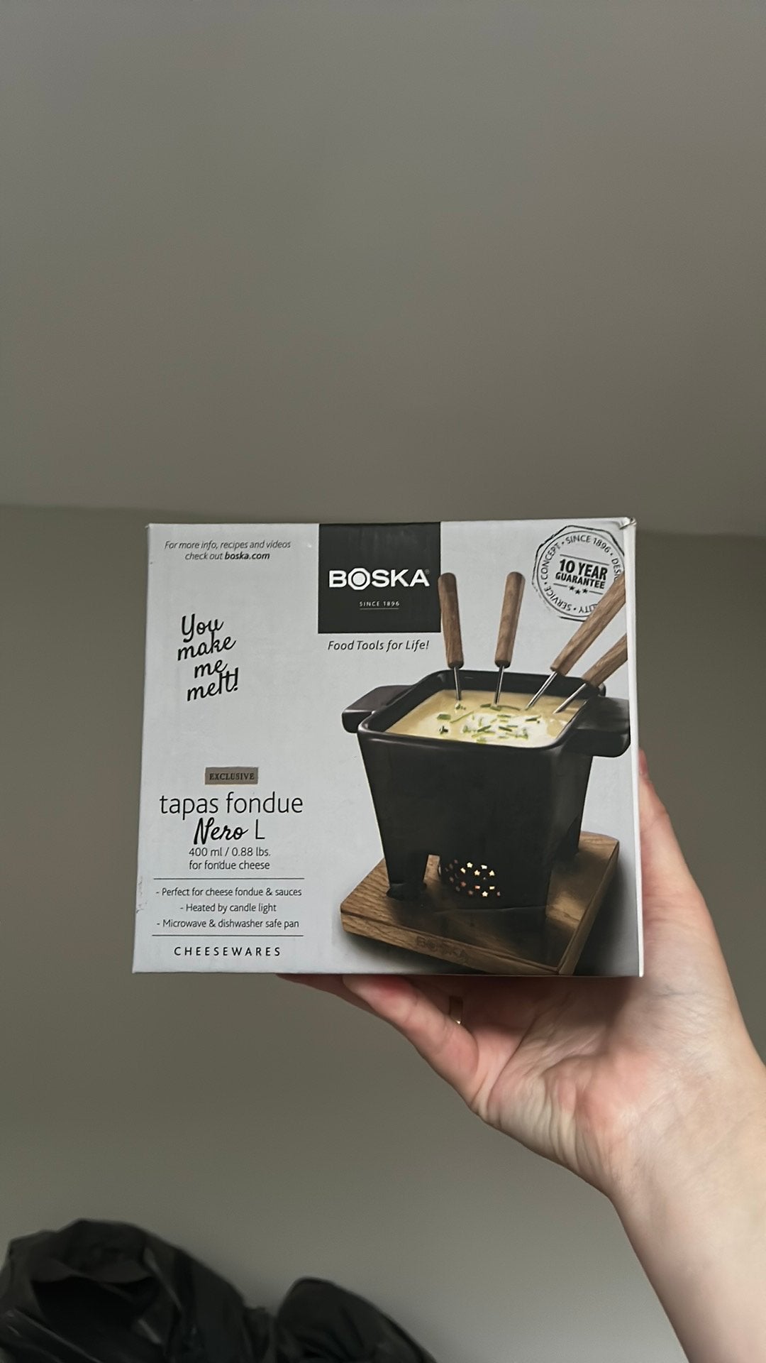 Boska Kaasfondue L, Minder dan 50 cm, Zwart, Nieuw, Ophalen of Verzenden