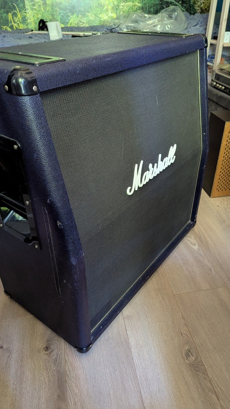 Marshall 425A Vintage Modern 4x12 Speakerkast, Ophalen, Gebruikt, 100 watt of meer
