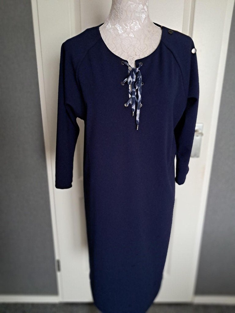 Jurk Poools kleur : Blauw Maat: M, Maat 38/40 (M), Blauw, Ophalen of Verzenden, Zo goed als nieuw