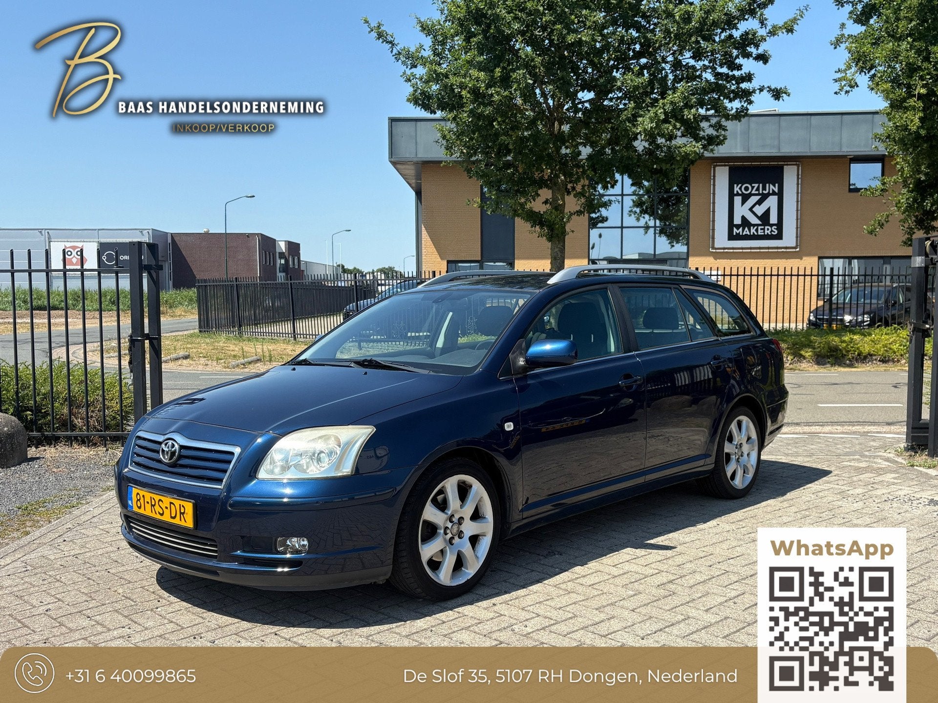 Toyota Avensis Wagon 2.4 VVTi Linea Luna | Automaat | Climat, Auto's, Toyota, Stof, Zwart, 4 cilinders, Blauw