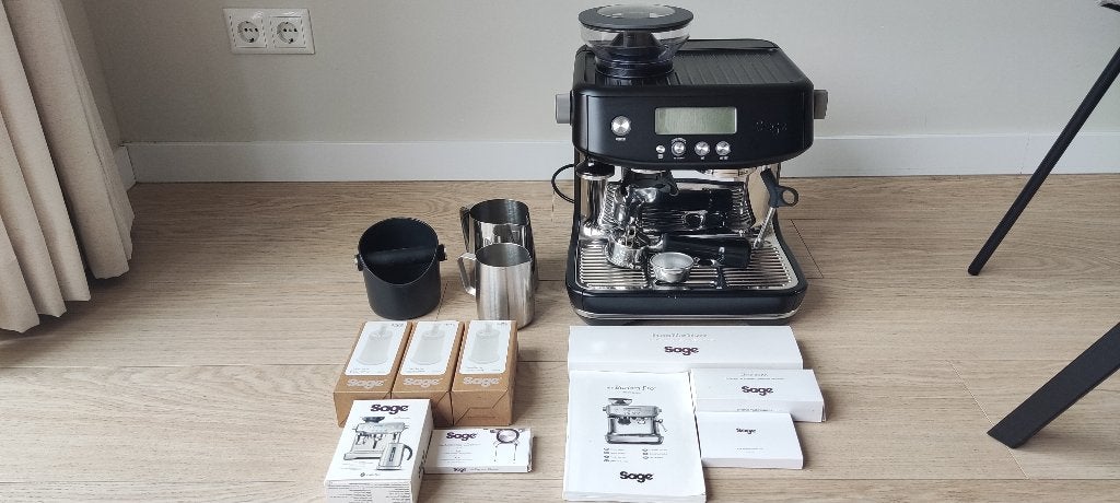 Sage Barista Pro - incl. accesoires en toebehoren, Ophalen, Gebruikt, Espresso apparaat, 2 tot 4 kopjes