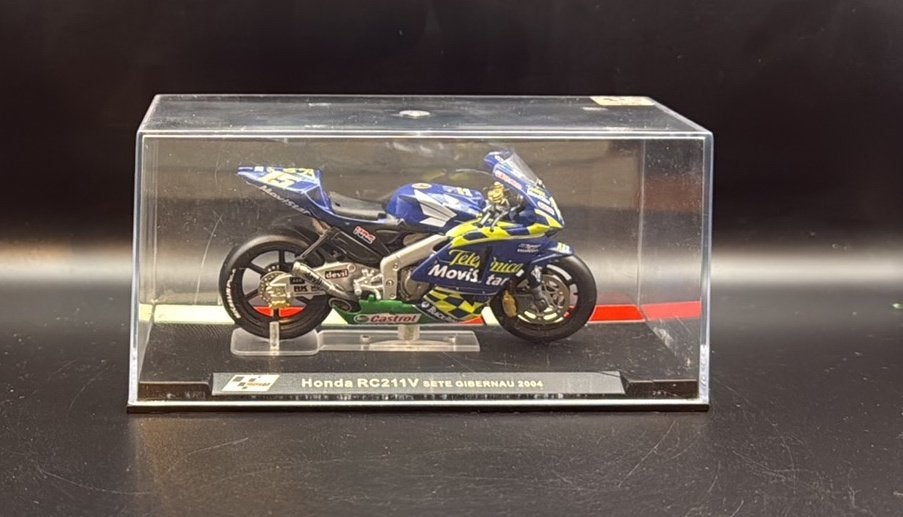 Honda RC211V Sete Gibernau 2004 MotoGP 1:24, Overige merken, Gebruikt, Ophalen of Verzenden, Groter dan 1:32