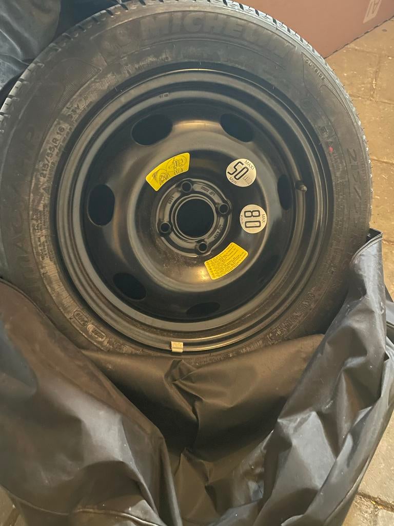 Michelin Reservewiel 185/65 R15 met hoes, Auto-onderdelen, Gebruikt, 15 inch, Banden en Velgen, Personenwagen