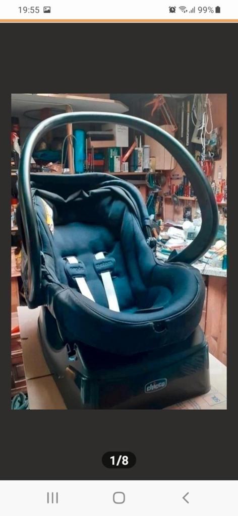Chicco autostoel met base, Ophalen of Verzenden, Gebruikt, Chicco, Autogordel