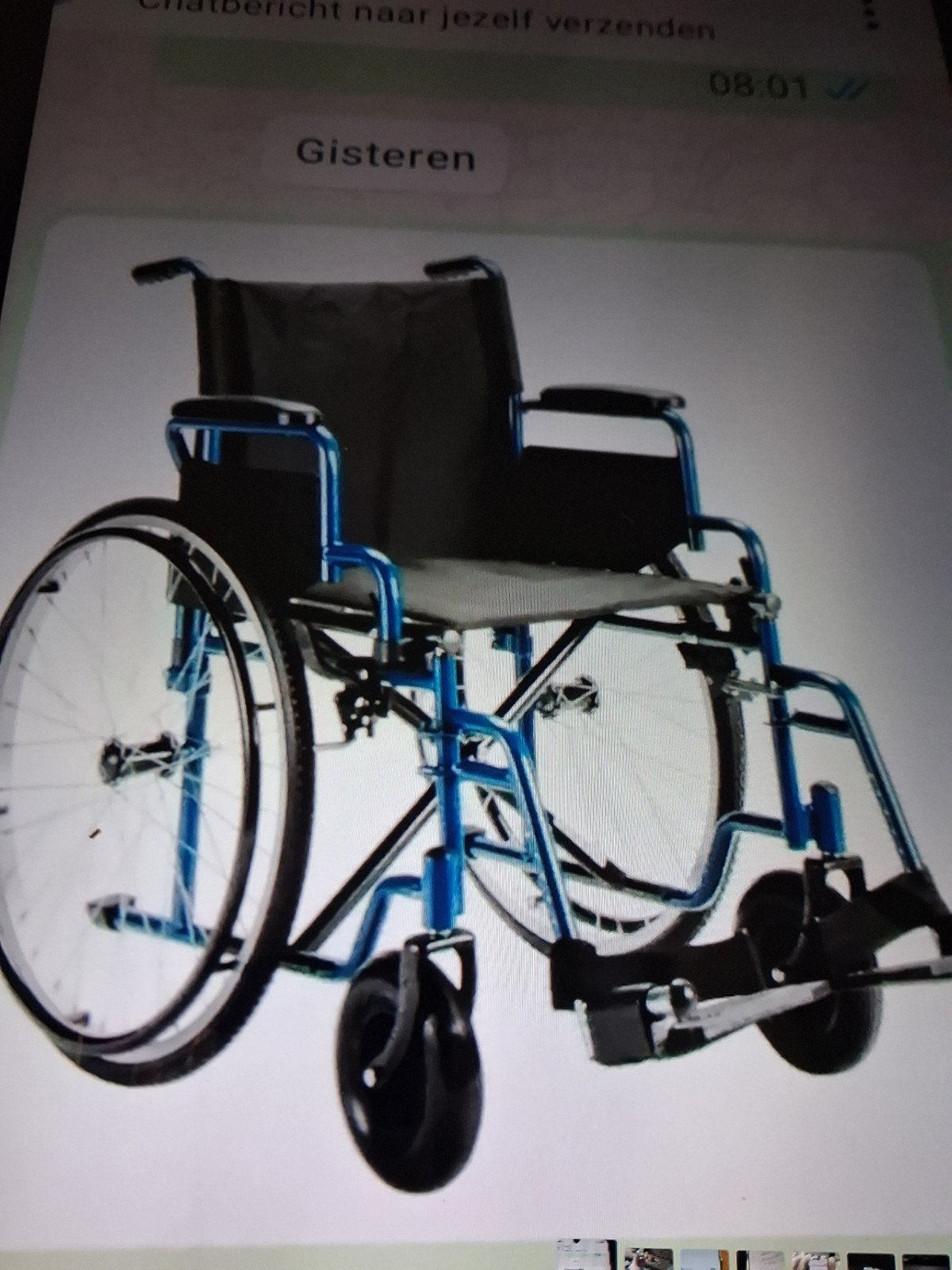 rolstoel inklap baar met extra zitkussen, Diversen, Rolstoelen, Ophalen, Zo goed als nieuw, Duwrolstoel