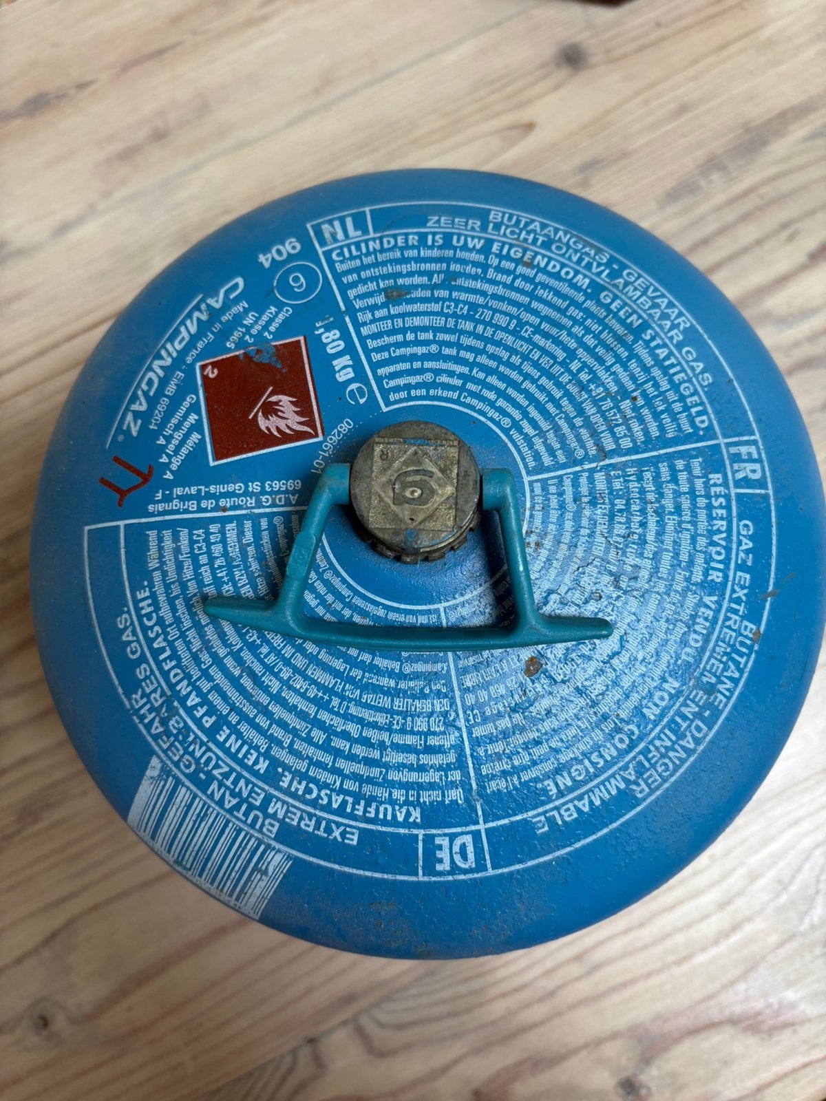 Camping gaz fles 1,8 kg vol, Ophalen of Verzenden, Zo goed als nieuw