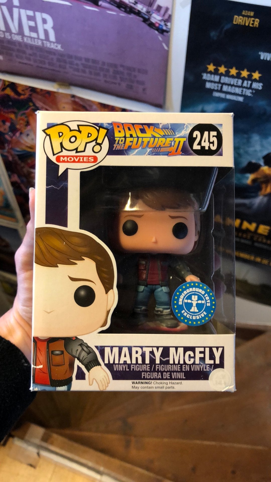 Funko Pop Marty Mcfly met Hoverboard, Ophalen of Verzenden, Zo goed als nieuw