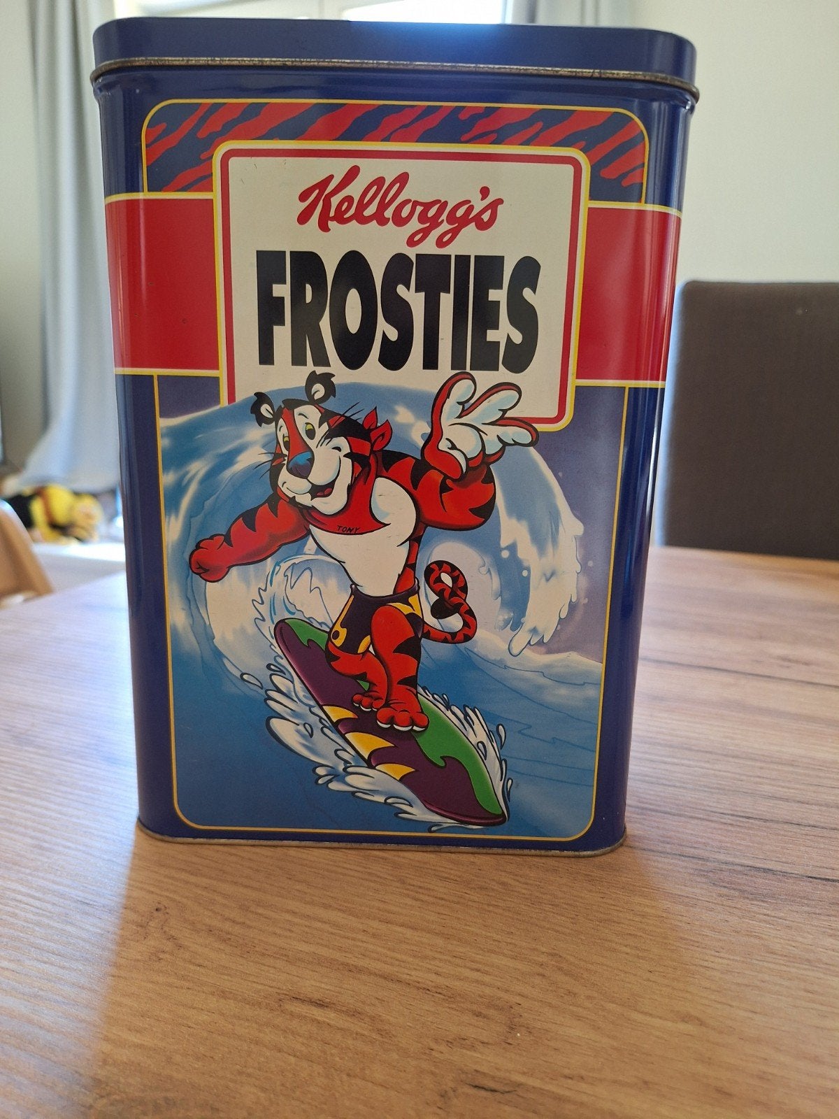 Vintage Kellogg's Frosties Blikken Bus - Tony de Tijger, Verzamelen, Blikken, Ophalen of Verzenden, Gebruikt, Overige