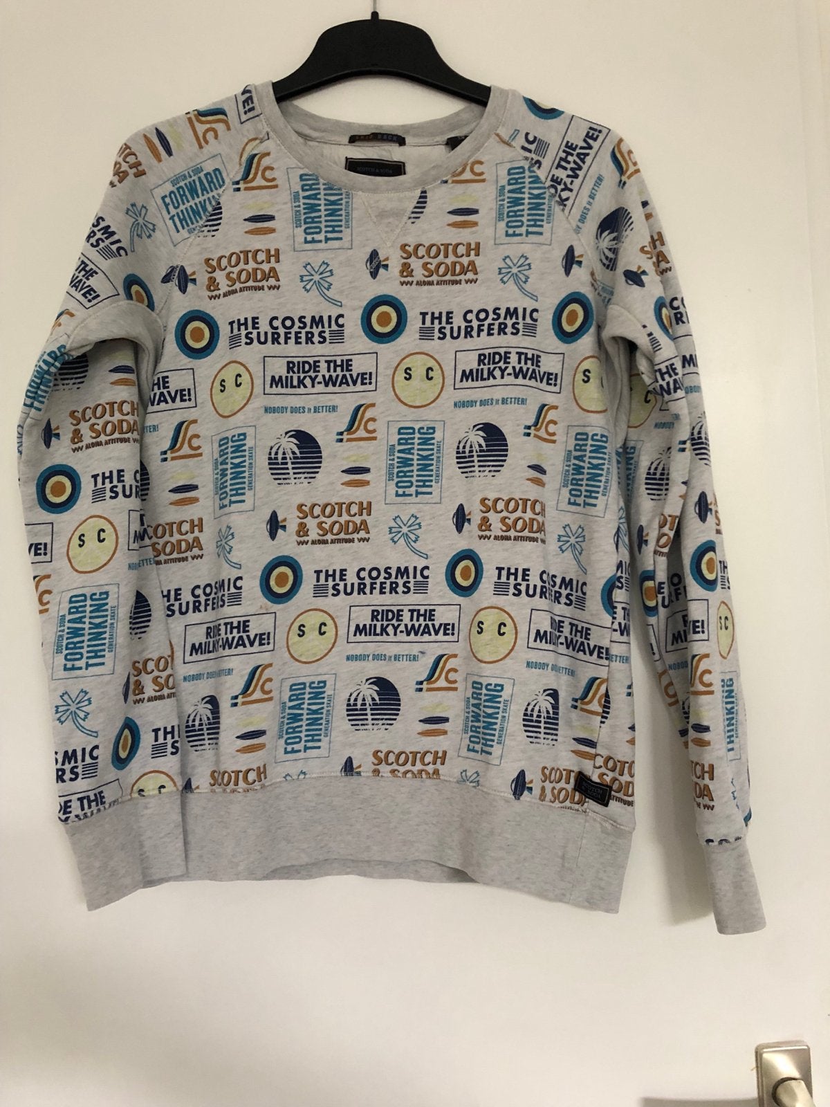 Scotch & Soda trui met print - Maat 14 (Zeer goed), Ophalen of Verzenden, Zo goed als nieuw, Jongen of Meisje, Trui of Vest