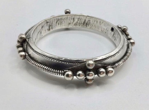 Vintage Berber Marokkaanse armband gemaakt van 925 zilver., Sieraden, Tassen en Uiterlijk, Ophalen of Verzenden, Gebruikt, Zilver