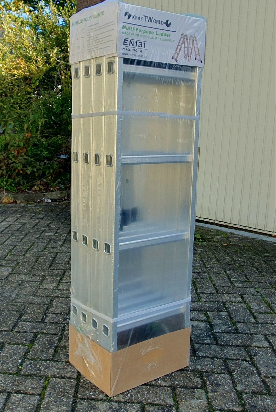 Multifunctionele aluminium ladder 5 meter max 150 KG NIEUW, Doe-het-zelf en Verbouw, Multifunctionele ladder, Nieuw, Ophalen of Verzenden