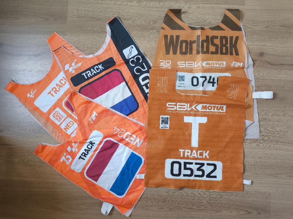 Track-hesjes TT-Assen en Superbike, Ophalen of Verzenden, Zo goed als nieuw, Motoren