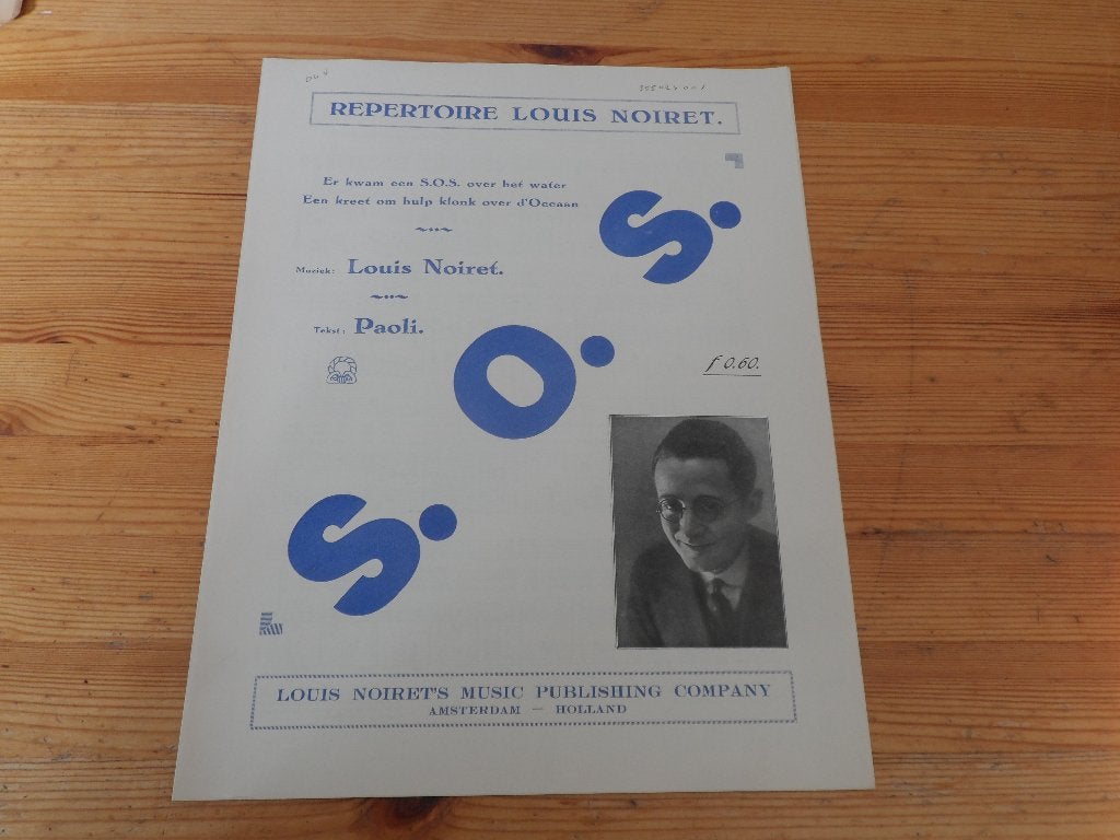 S. O. S. - Louis noiret / paoli, Muziek en Instrumenten, Piano, Ophalen of Verzenden, Zo goed als nieuw, Artiest of Componist