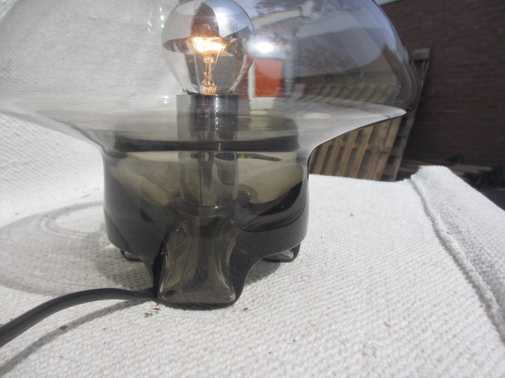 Sussmuth leuchten Mushroom tafellamp smoked glas, Overige typen, Gebruikt, Vintage, Glas