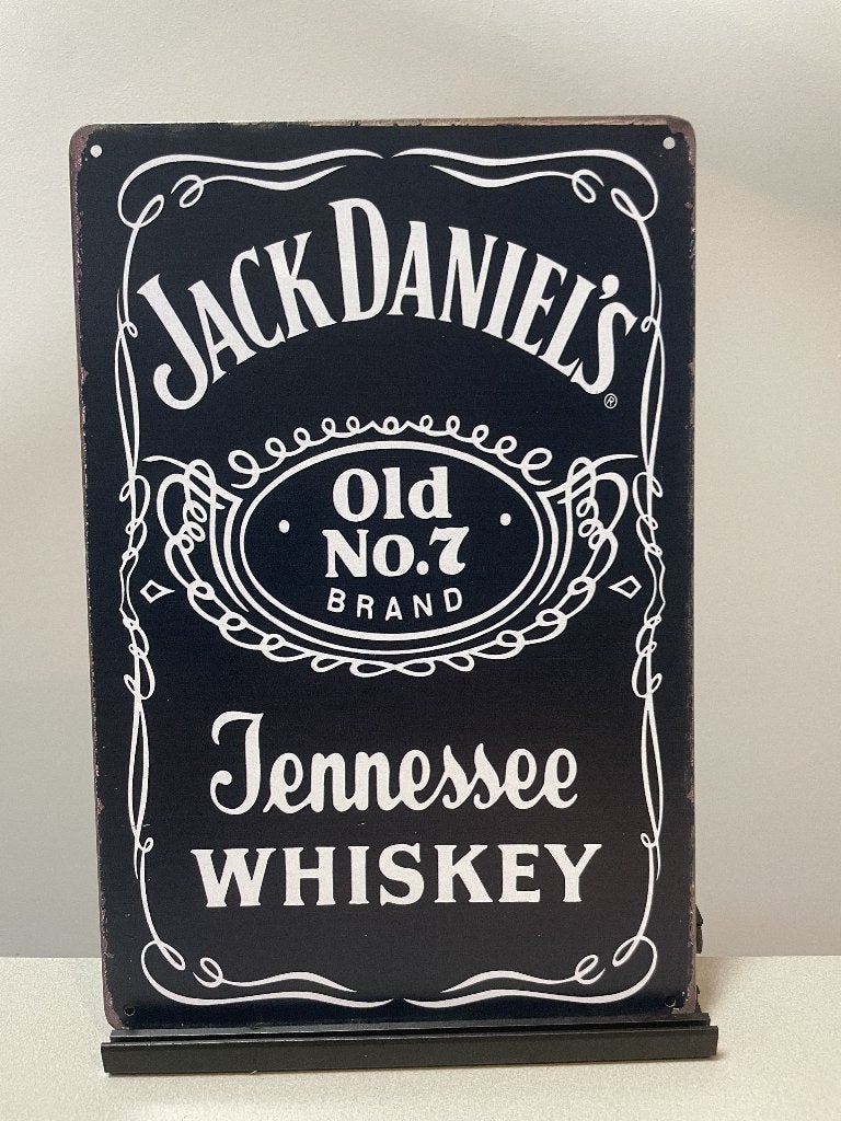 Jack Daniels Whiskey metalen reclamebord, Www.pand50.nl, Reclamebord, Ophalen of Verzenden, Printer 29B Coevorden