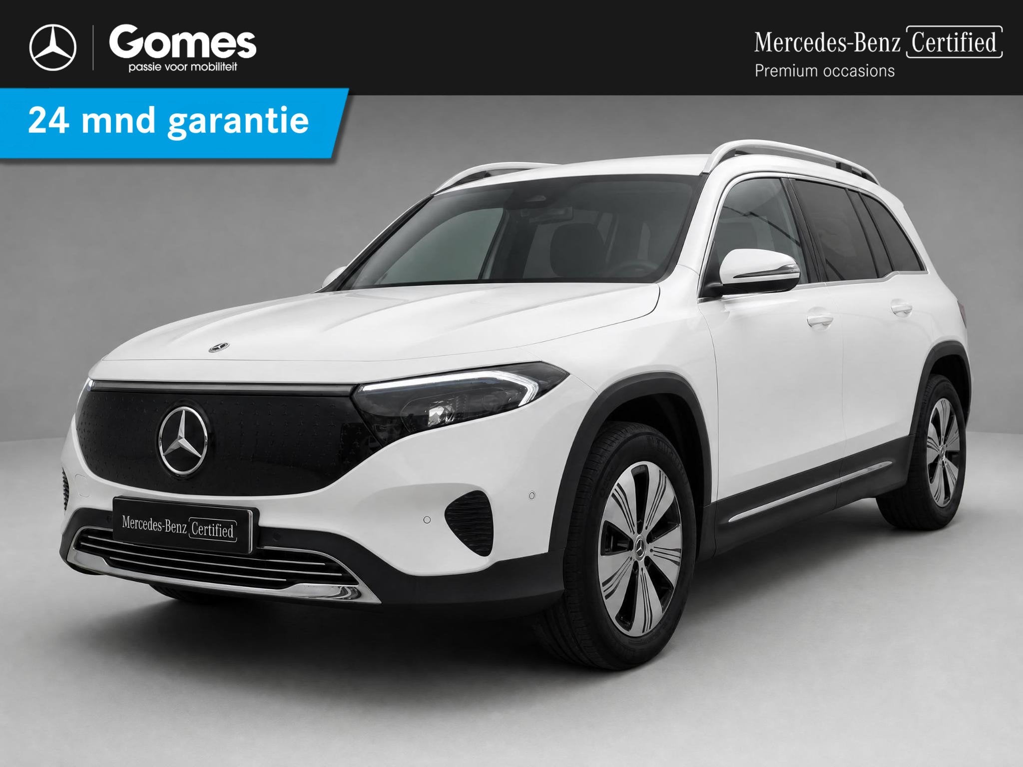 Mercedes-Benz EQB 250+ Business Solution 71 kWh, Auto's, 2005 kg, Gebruikt, Leder en Stof, Wit