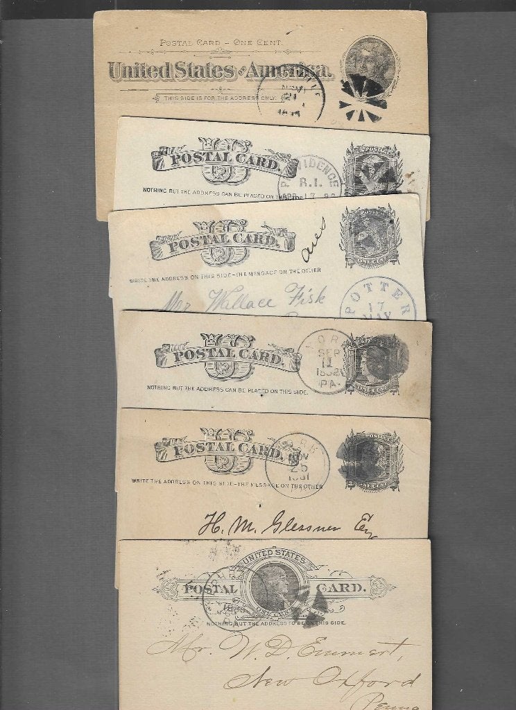 USA,brieven met oude stempels., Postzegels en Munten, Brieven en Enveloppen | Buitenland, Verzenden, Brief