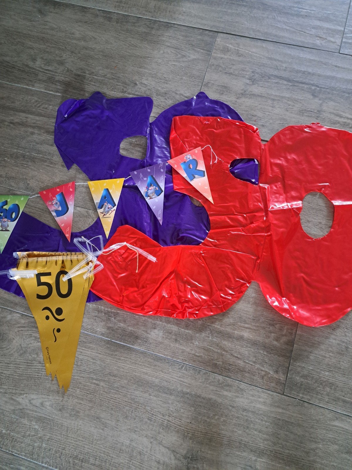 Versiering 50 jaar - Feestpakket, Ophalen, Gebruikt, Versiering, Verjaardag