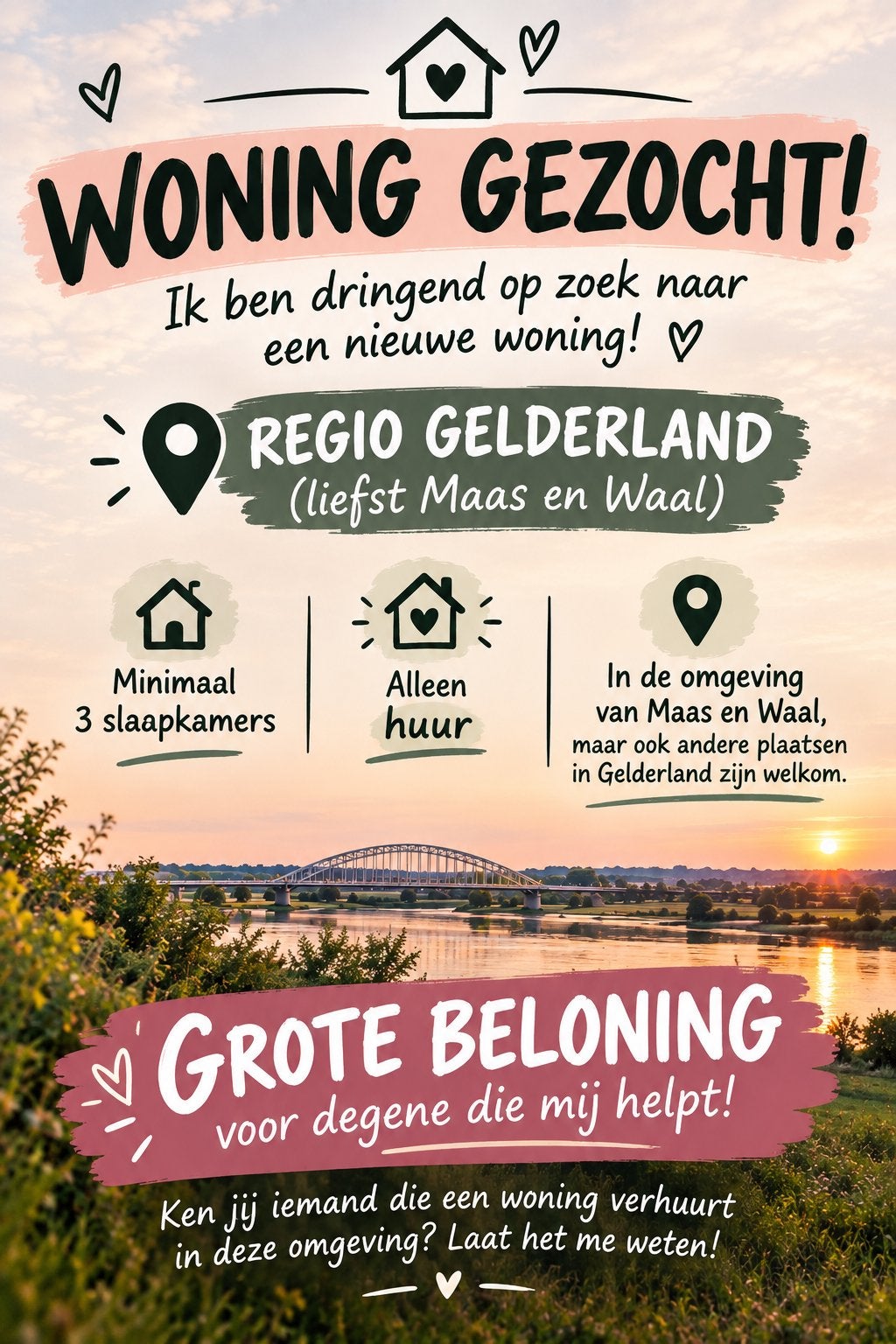 Beloning voor woning!!