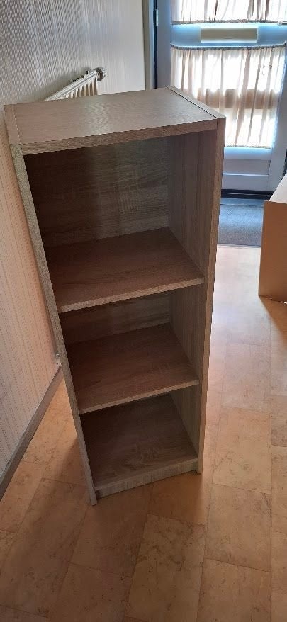 Smalle boekenkast, Ophalen, Beuken licht, Minder dan 50 cm, Gebruikt
