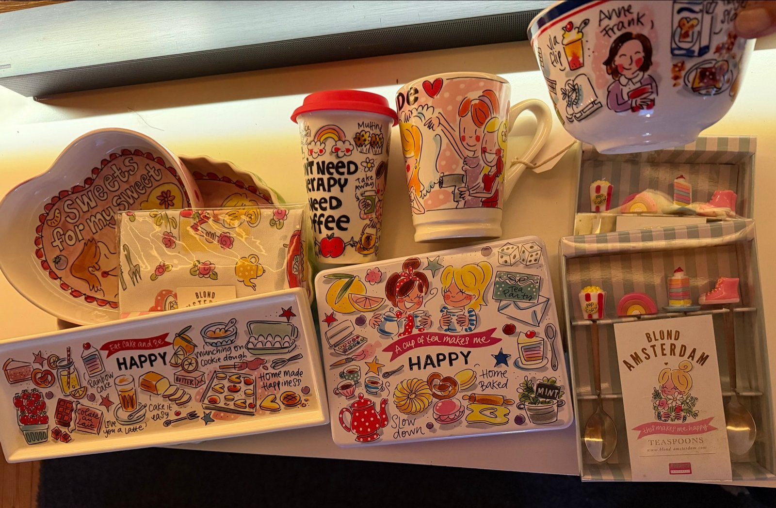 Blond Amsterdam servies met Anne Frank kom, Ophalen of Verzenden, Zo goed als nieuw, Overige typen