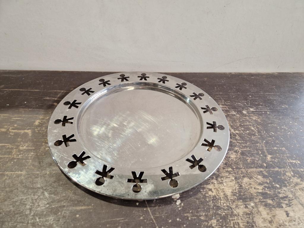 Alessi King-Kong Girotonde dienblad rvs 40cm, Ophalen of Verzenden