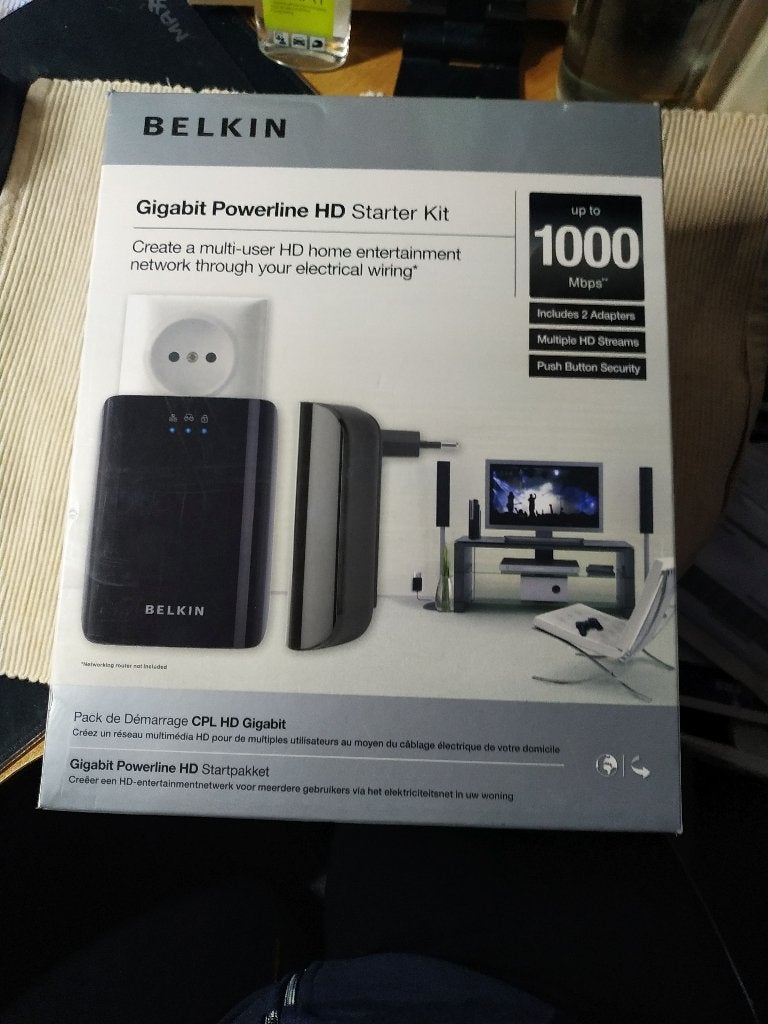 BELKIN Gigabit Powerline HD Starter Kit, Ophalen of Verzenden, Nieuw, Belkin