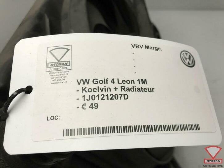 vw golf 4 leon 1m koelvin + radiateur 1j0121207d, Gebruikt, Volkswagen, Volkswagen AG, Berliner Ring 2
38440  Wolfsburg, DE