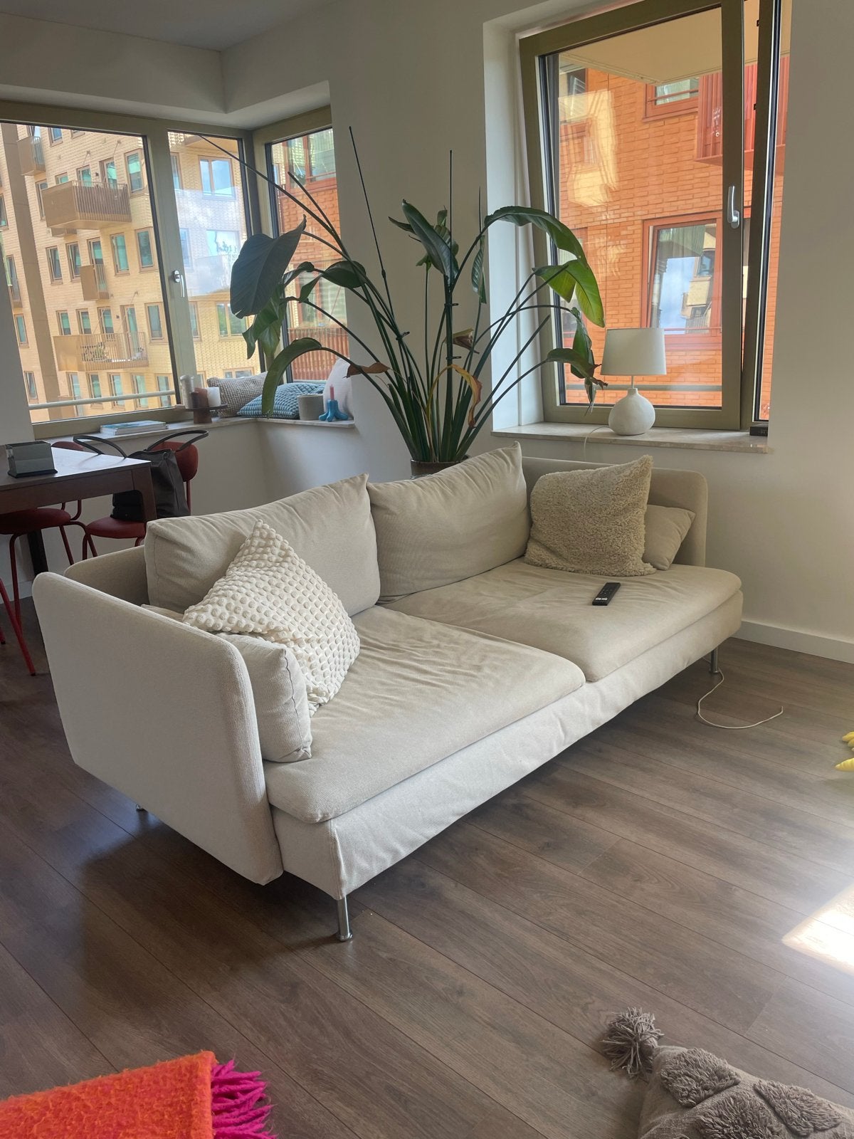 Ikea Soderhamn bank - Grijs/beige bieden!, Huis en Inrichting, Banken | Bankstellen, Ophalen, Gebruikt, 150 tot 200 cm, Driepersoons