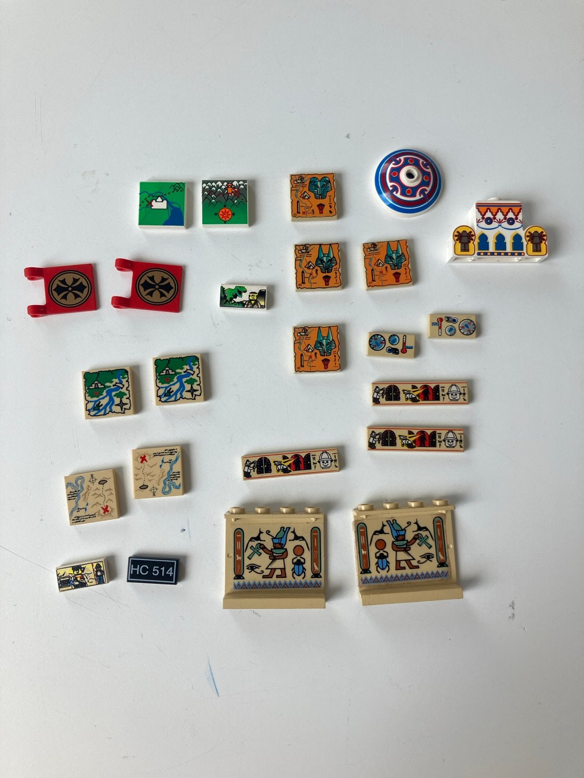 Lego Adventurers onderdelen met print, Kinderen en Baby's, Ophalen, Gebruikt, Overige thema's, Lego